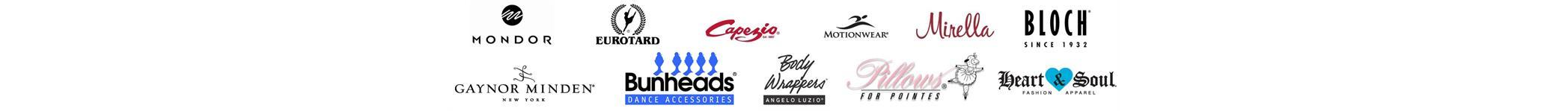 capezio bodywrapper bloch logos